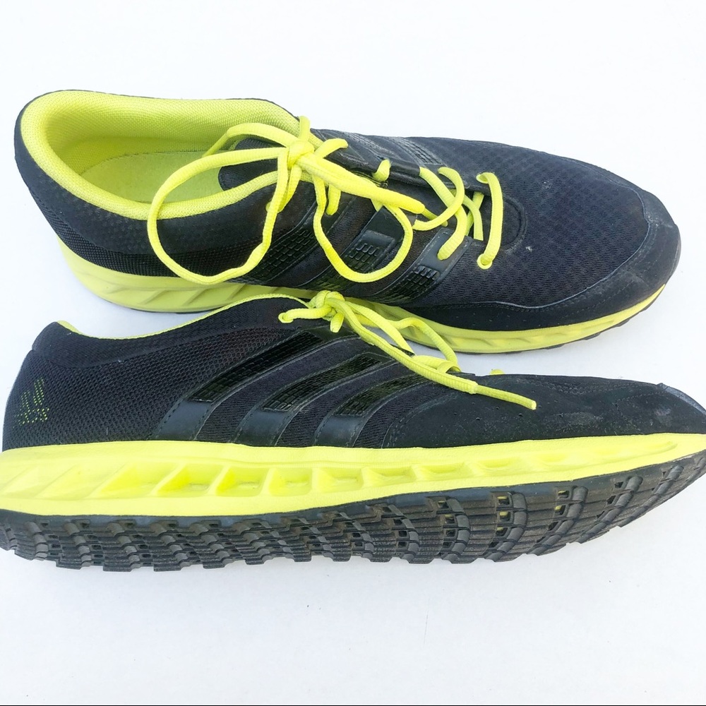 ADIDAS men’s FALCON ELITE 2 neon black tennis athletic shoes sneakers SIZE 13